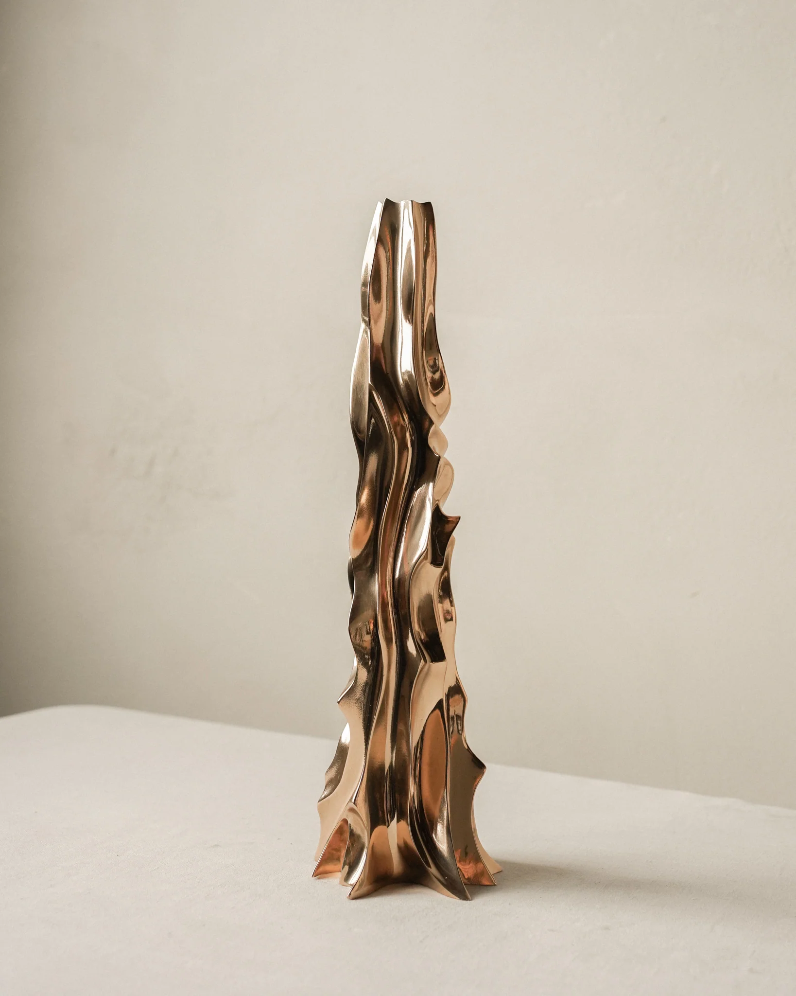 Apple Candlestick in Polished Bronze - Image 3