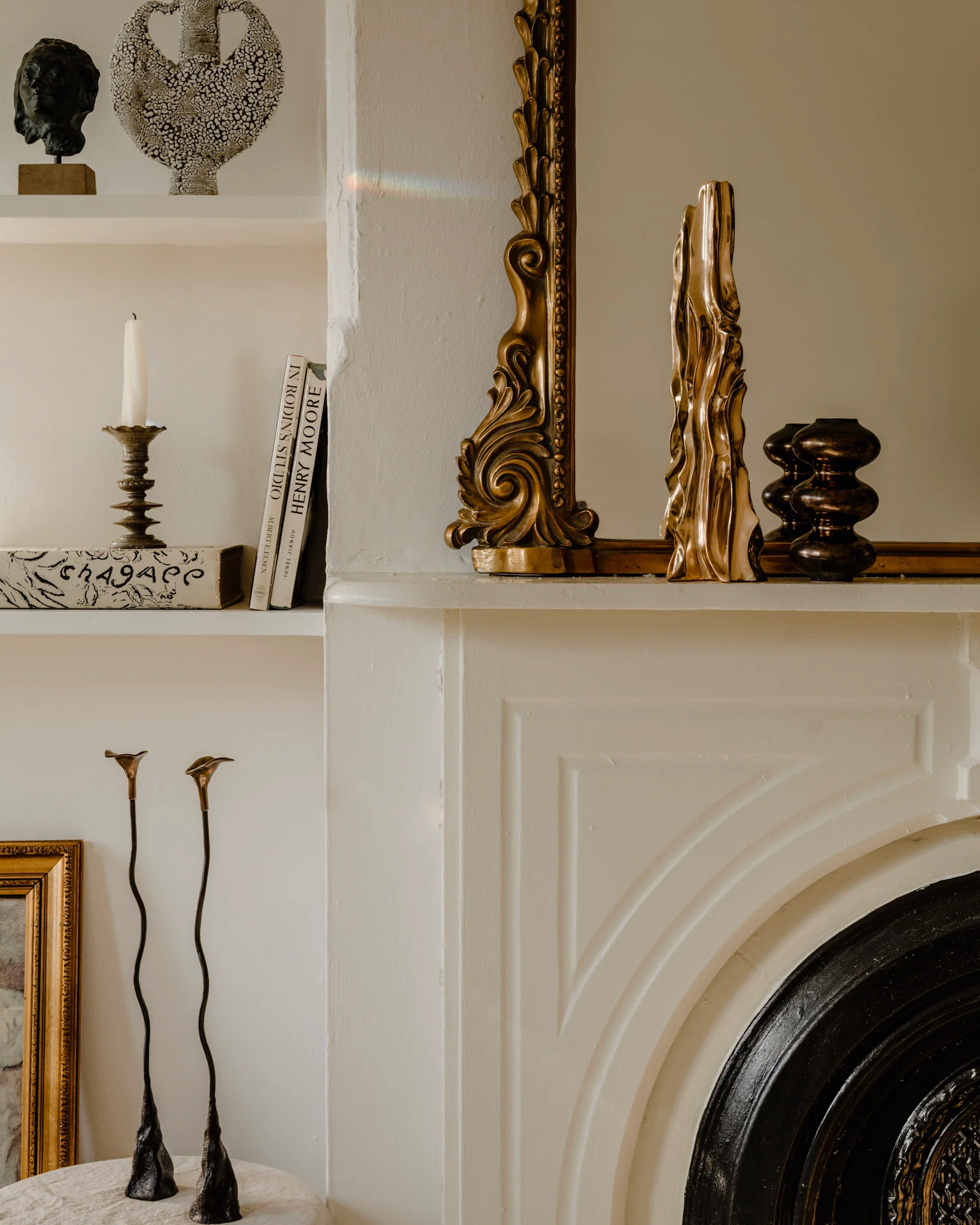 Apple Candlestick in Polished Bronze - Image 4